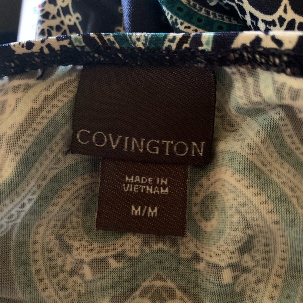Covington Sleeveless Boho Print Maxi Dress Size Medium - Picture 12 of 13